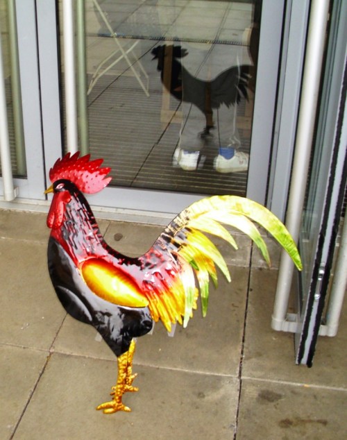 These colourful "gate guardians" were on sale at one of the trade stands.