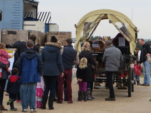 The traditional horse-drawn rides were as popular as ever.
