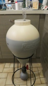 At the end of the brewday, the newly pitched yeast should be acclimatising to its new environment.