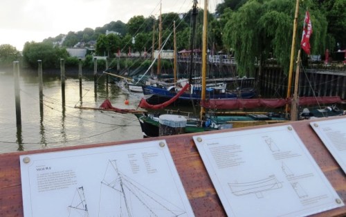 It was a fine evening as we strolled past the historic boats ...